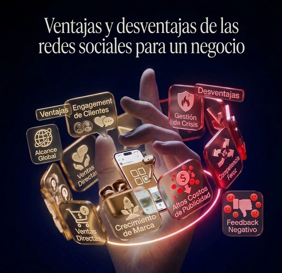 ventajas y desventajas de las redes sociales para un negocio