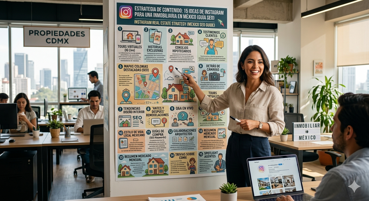 ideas de contenido para instagram de una inmobiliaria mexico