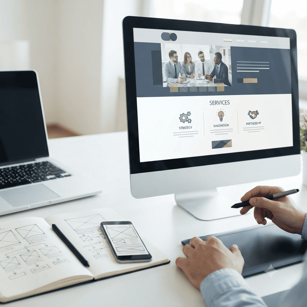 como crear una pagina web para vender servicios de consultoria