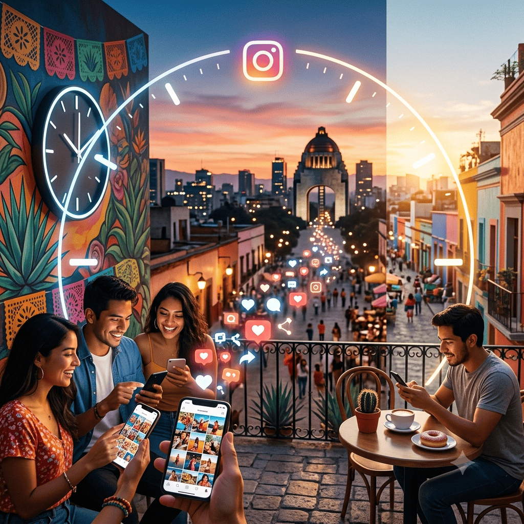 mejores horas para publicar en instagram mexico